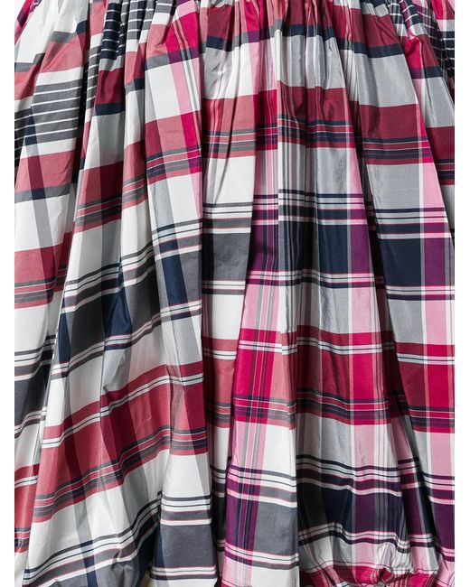 McQueen Checked Flared Skirt