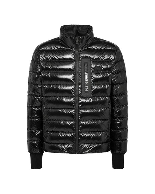 Philipp Plein Black Tiger Padded Jacket for men