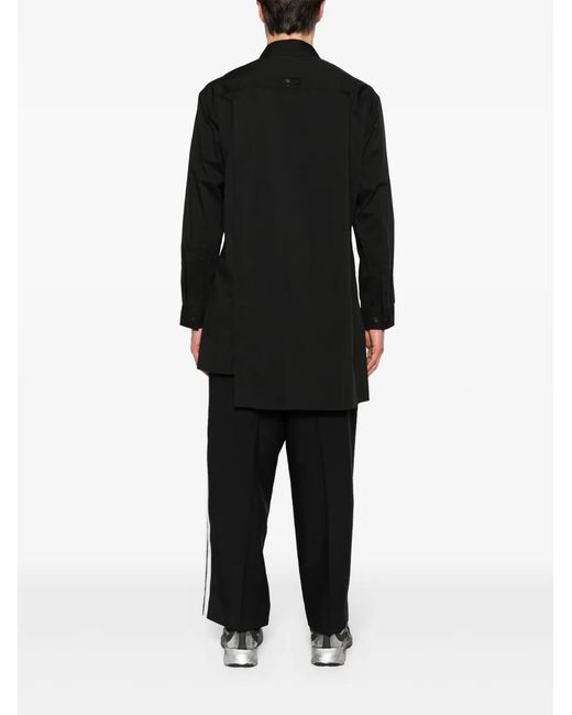 Y-3 Black Layered Poplin Shirt