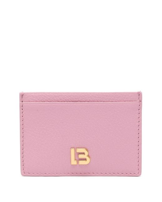 Bimba Y Lola Pink Logo-plaque Leather Wallet