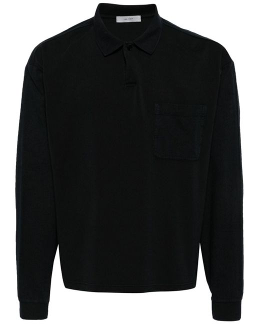 The Row Black Wrenley Cotton Polo Shirt for men