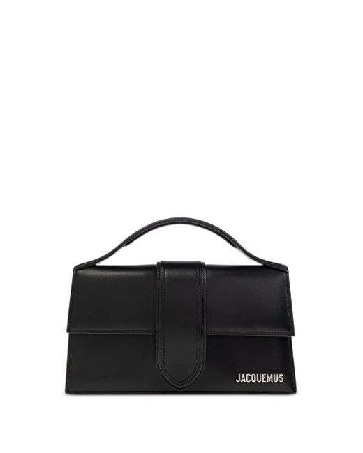 Jacquemus The Big Bambino Leren Tas Met Handvat in het Black