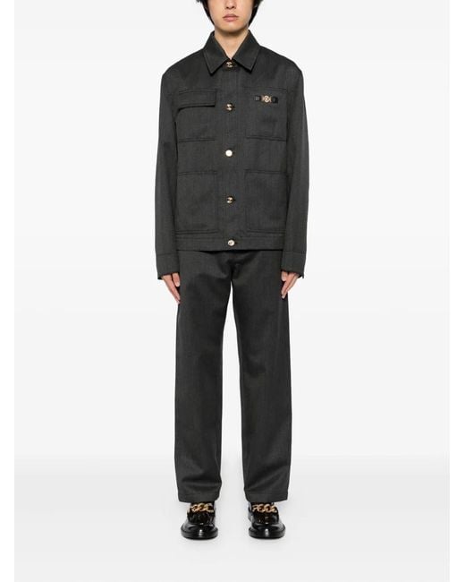 Versace Gray Trousers for men