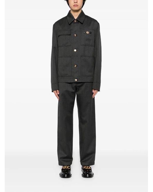 Versace Gray Trousers for men