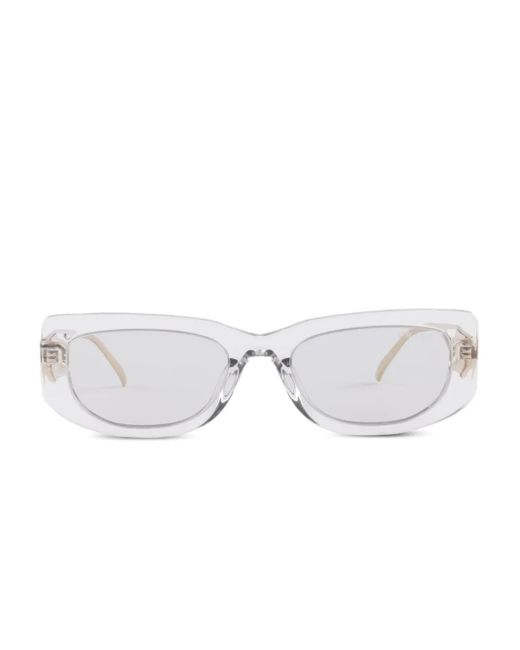 Prada Zonnebril Met Logo in het White