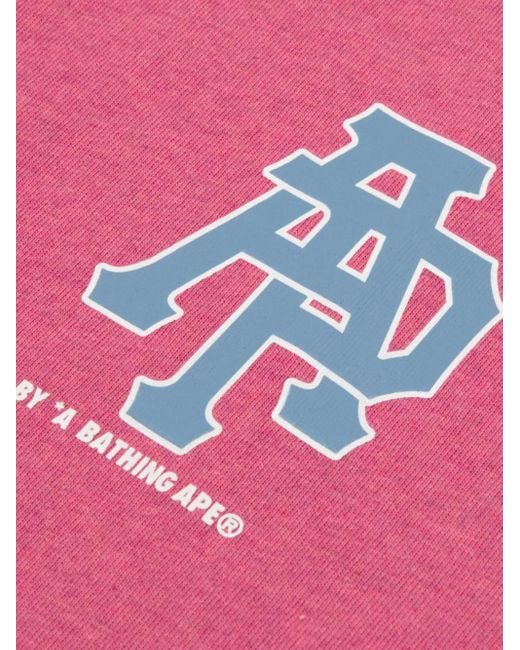 メンズ Aape By A Bathing Ape ロゴ Tシャツ Pink