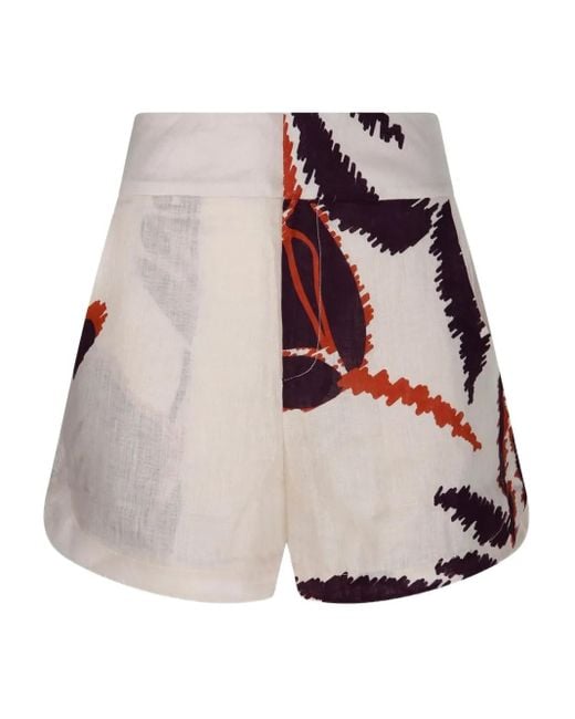 JUAN DE DIOS Natural Linen Shorts