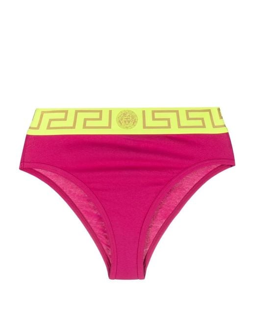 Versace Pink Greca Medusa Briefs