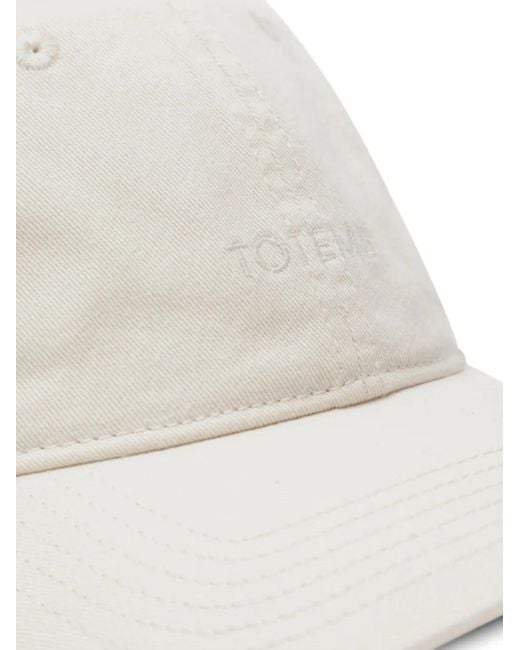 Totême  White Logo-Embroidered Cap