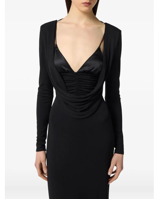Elisabetta Franchi ロングスリーブ ドレス Black