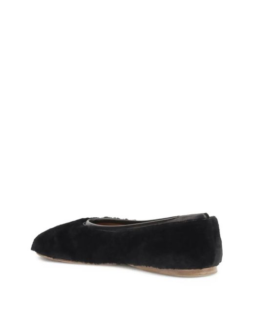 Forte_forte Black Sheepskin Ballerina Flats