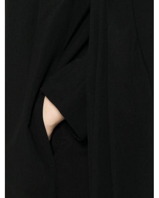 Comme des Garçons Black Wool Midi Dress
