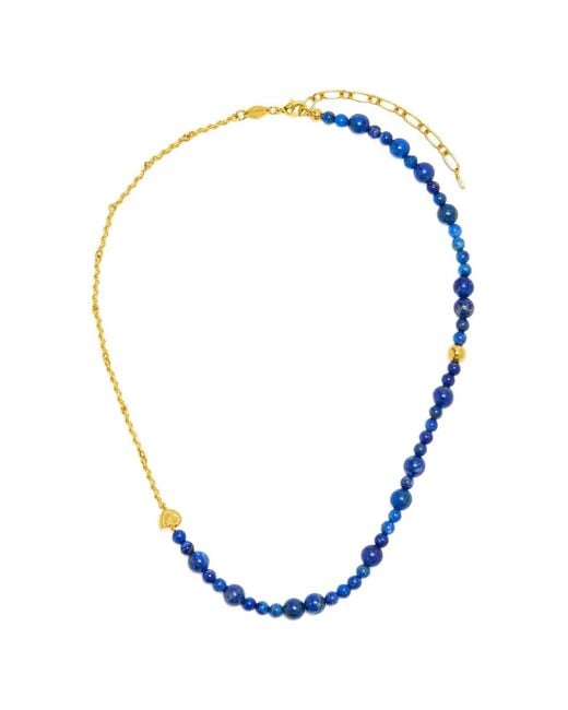 Anni Lu Blue Halskette Mit Perlen