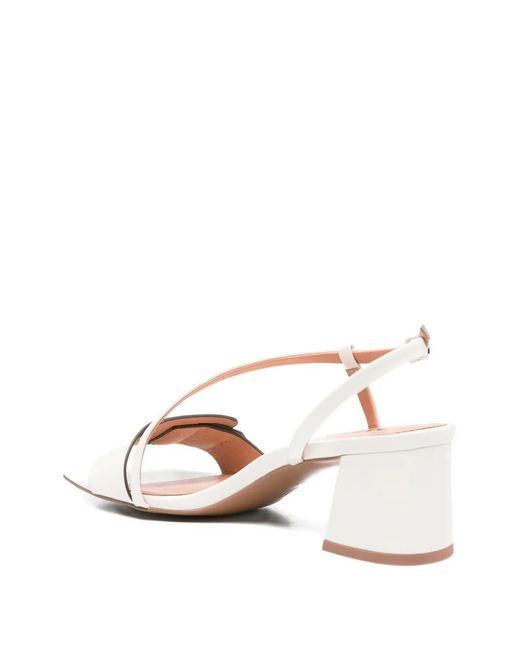 Bibi Lou White Buckle-Strap Sandals