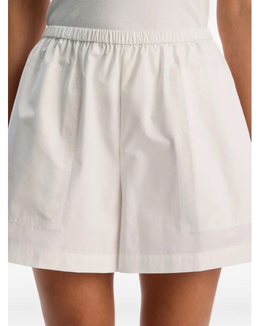 12 STOREEZ White Cotton Shorts