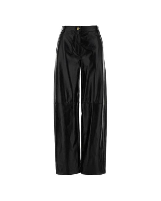 MMC Studio Black Legno Leather Trousers