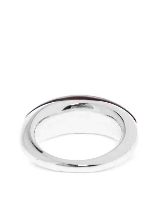 LIE STUDIO Brown Beatrice Ring
