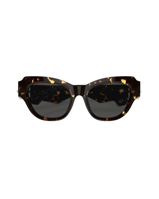 Burberry Black Tortoiseshell Cat-Eye Sunglasses
