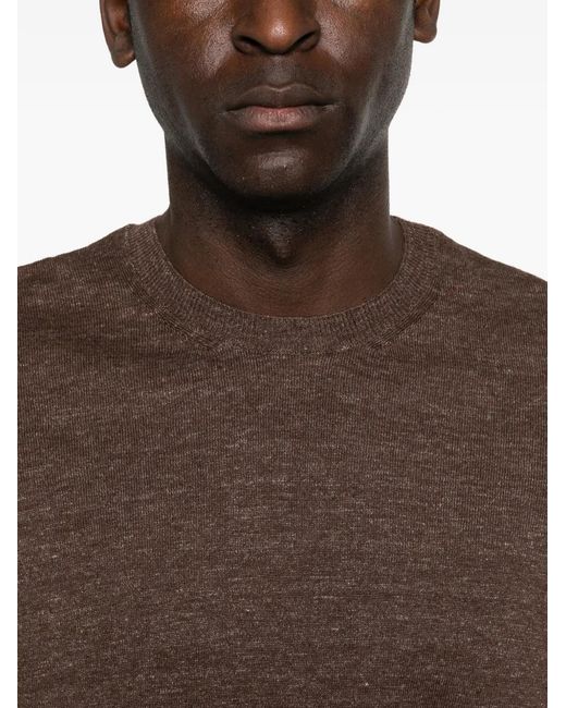Scaglione Brown T-Shirt À Manches Courtes for men