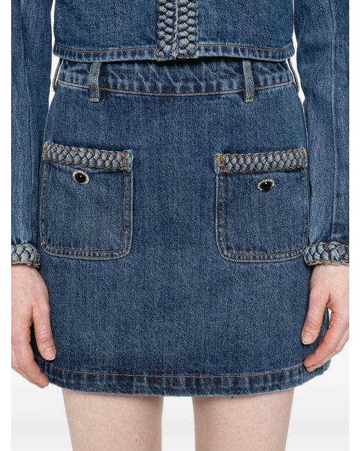 Self-Portrait Blue Skirts