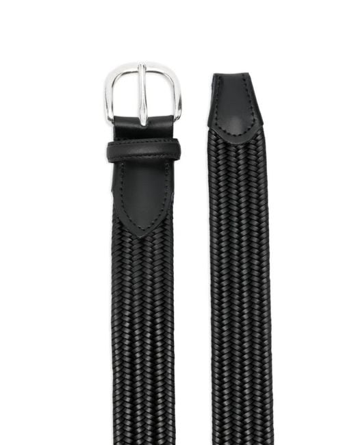 Eraldo Black Braided Belt for men
