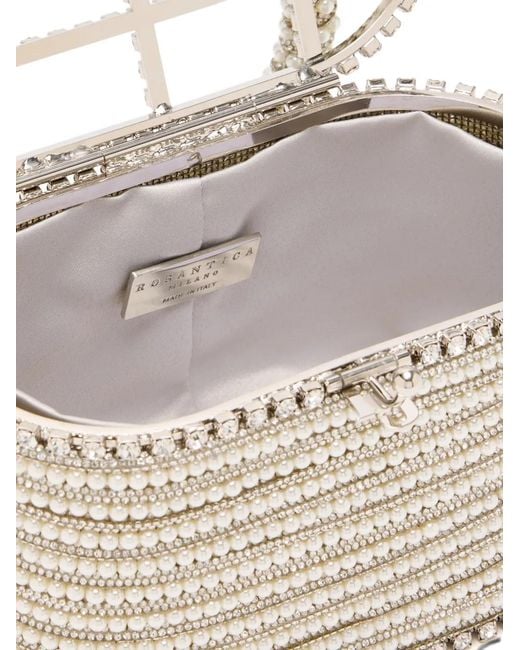Mini Sac À Main Holli Libellula À Ornement En Perles Rosantica en coloris White