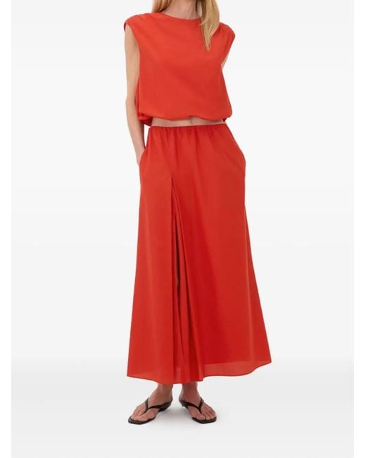 Loulou de Saison Red Carmen Maxi Skirt