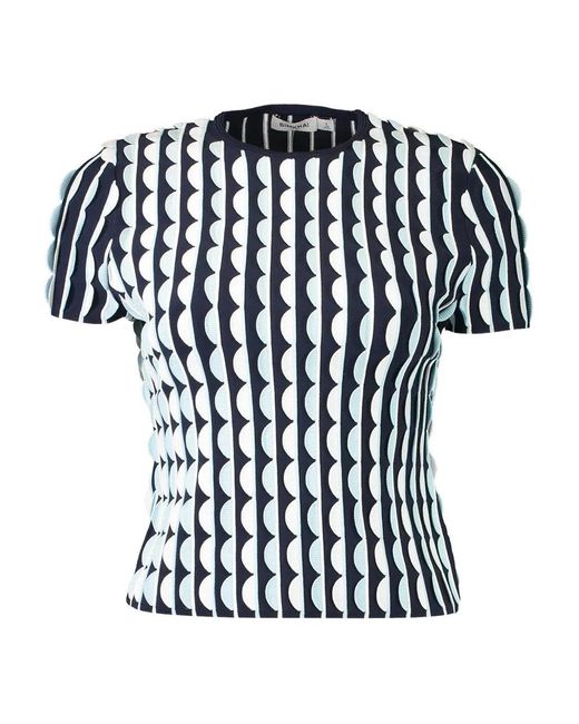 Jonathan Simkhai Black Kendra Patterned T-Shirt