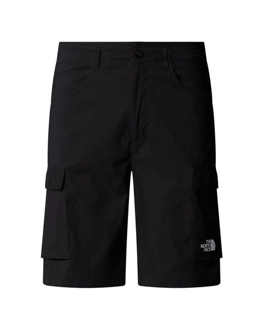 The North Face Black Exploration Cargo Shorts for men