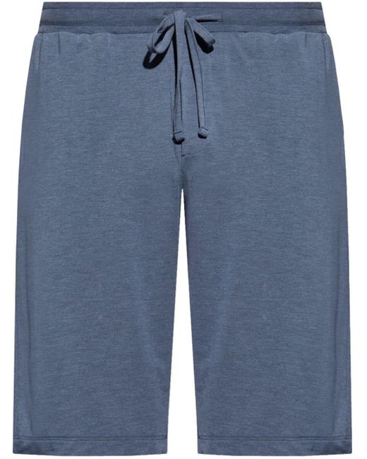 Hanro Blue Drawstring-fastening Shorts for men