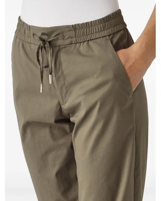 PT Torino Natural Drawstring Elasticated-Waist Trousers