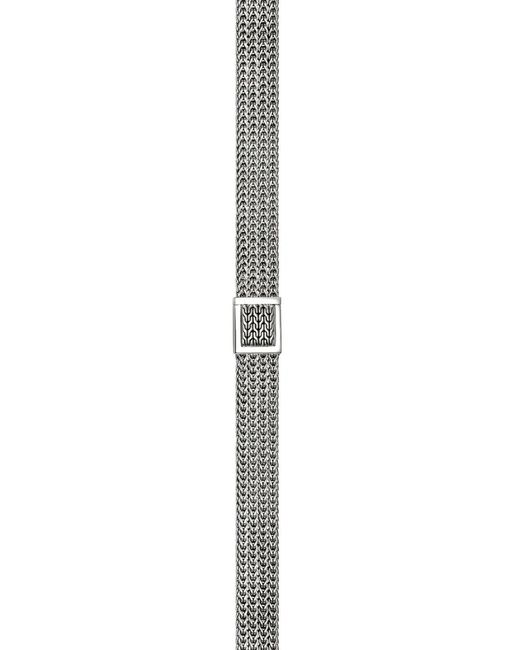 John Hardy Metallic Sterling Icon Link Diamond Necklace