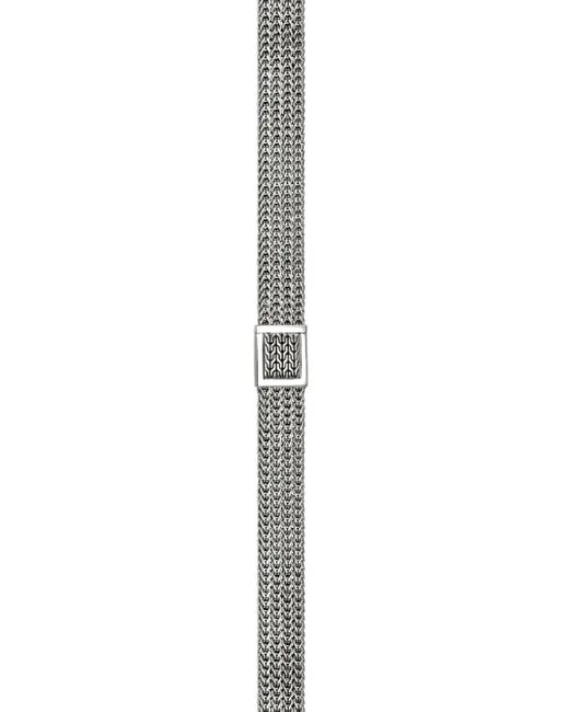 John Hardy Metallic Halskette Aus Sterlingsilber Mit Diamanten