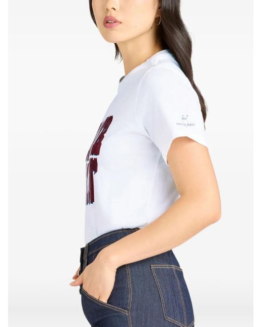 T-Shirt Bonjour Darlin Cinq À Sept en coloris White