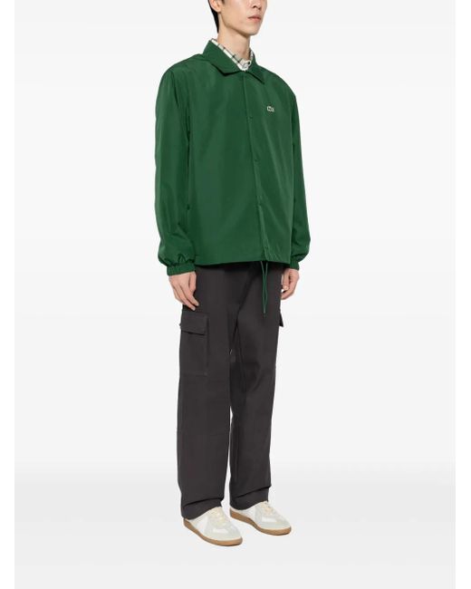 Lacoste Green Logo-Embroidered Jacket for men