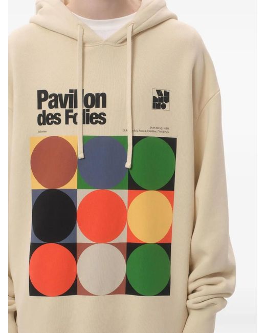 Valentino Garavani White Pavillon Des Folies Print Sweater for men