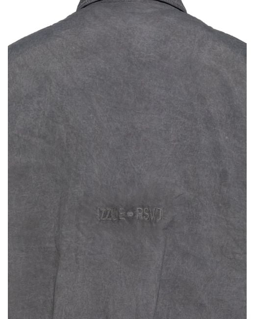 Izzue Gray Zip-Up Puffer Jacket for men