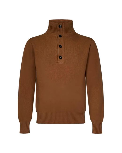 Tom Ford Brown Button-Fastening Sweater for men
