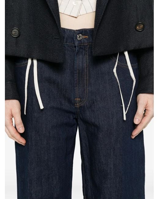 Seven7 Blue Five-Pocket Jeans