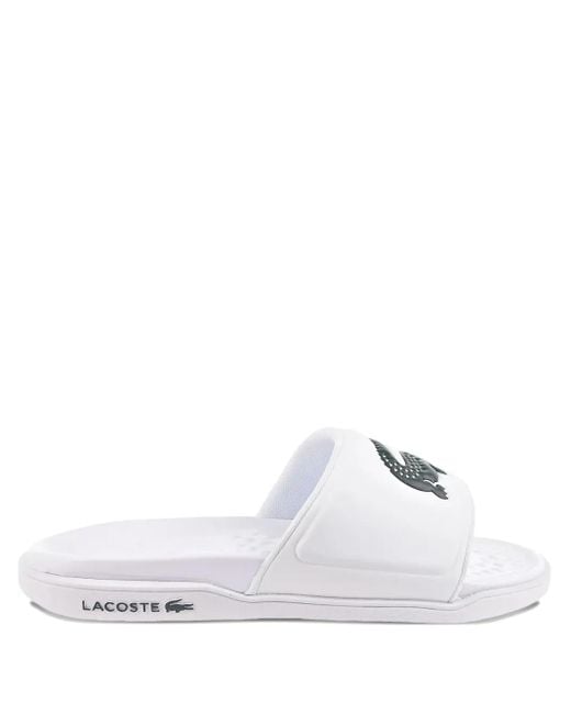 Lacoste Croco Dualiste Pantoletten in White für Herren
