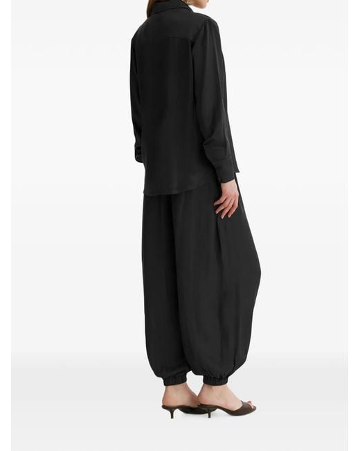 Framboise Black Zayd Silk Trousers