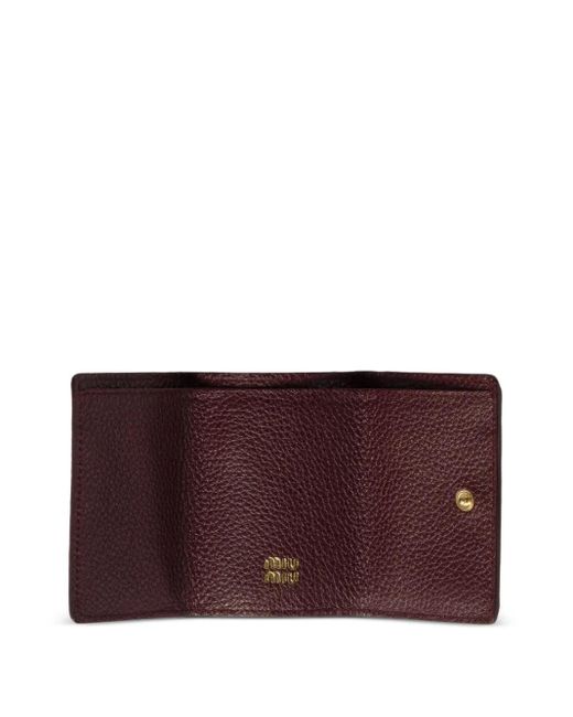 Miu Miu Purple Leather Wallet