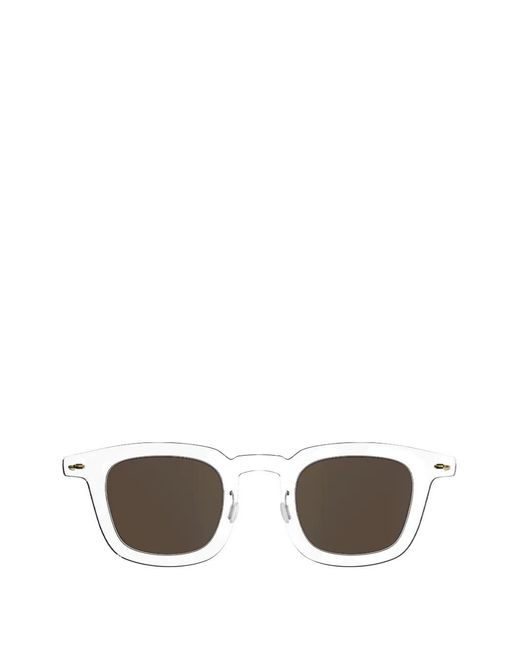 Lindberg 8346 Square-Frame Sunglasses in Metallic | Lyst UK