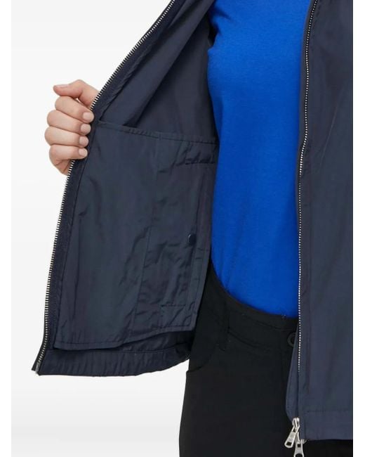 Colmar Blue High-Neck Taffeta Jacket