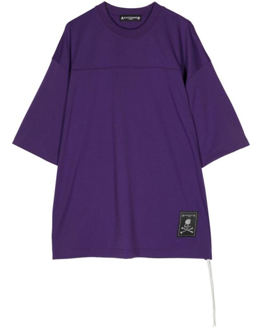 MASTERMIND WORLD Purple Logo-print Crew-neck T-shirt for men