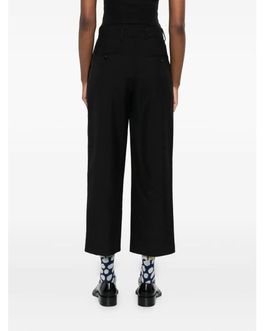 Pantalones capri Hosen con raya lateral Marni de color Black