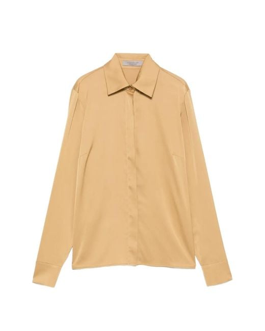 D.exterior Natural Satin-Finish Long-Sleeve Shirt
