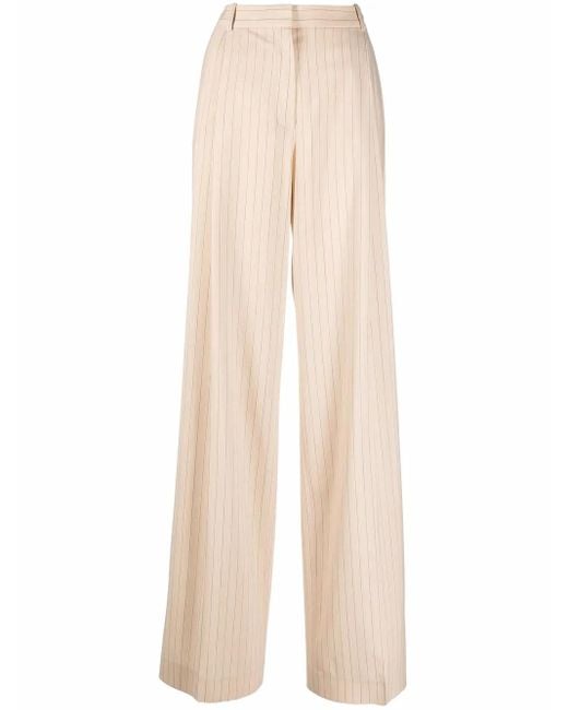Nina Ricci Natural High Waist Wide Leg Trousers