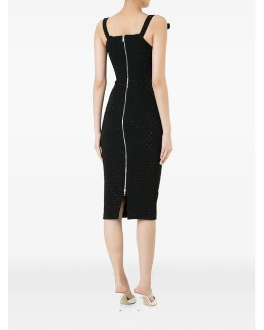 Alex Perry Black Teirney Midi Dress