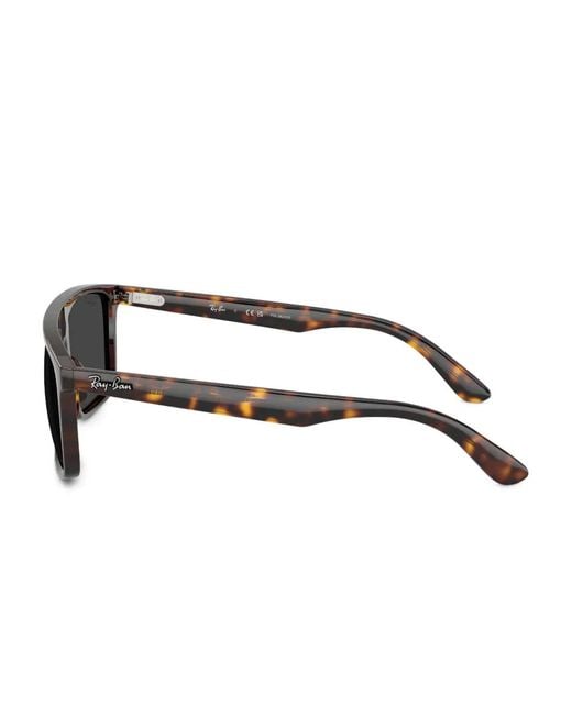 Ray-Ban Black Shield-Frame Tortoiseshell Sunglasses